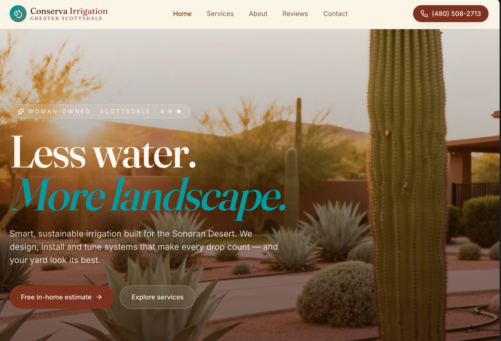 Conserva Irrigation website